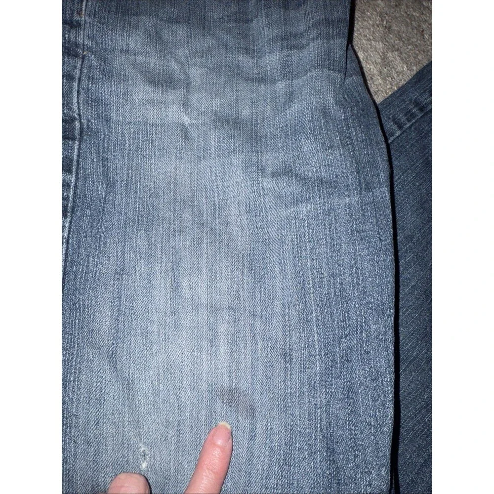 Y2K Signature Levis Jeans Grunge Work 34x32 Light Med Wash Whiskering Straight